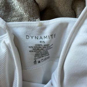 Dynamite white crop top